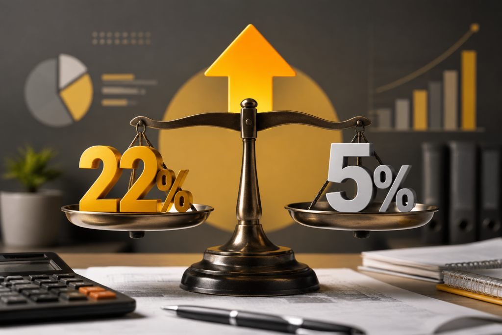 НДС 22% vs 5% на УСН: когда выгоднее